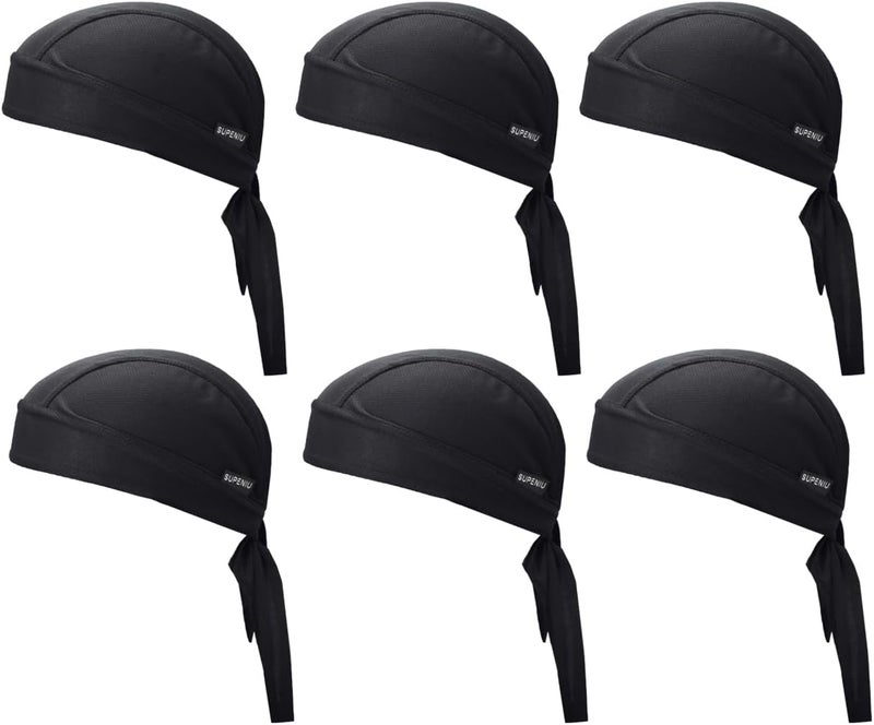 Supeniu Doo Rags Beanie Hats Skull Caps Dew Rag Bandana Helmet Liner Motorcycle Cycling Cap Do Rag Headwrap for Men and Women - Image 1